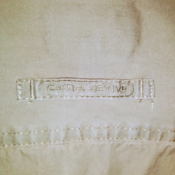 CAMEL ACTIVE Shirt Men XXL Short Sleeve Olive Green 100% Cotton - Picture 11 of 14